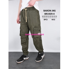 Baron Джогери брюки хакі кольору з боковими кишенями Jogger fit 28-36 1929-4