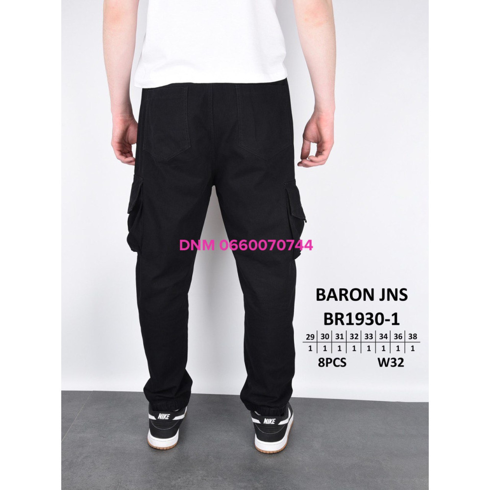 Baron Джогери брюки чорного кольору Joggers 29-38 1930-1