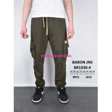 Baron Джогери брюки хакі кольору з боковими кишенями Jogger fit 29-38 1930-4