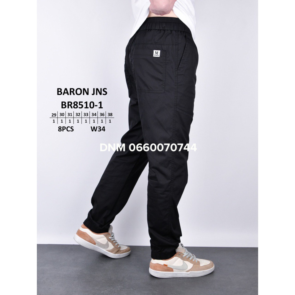 Baron Джогери брюки чорного кольору Joggers 29-38 8510-1