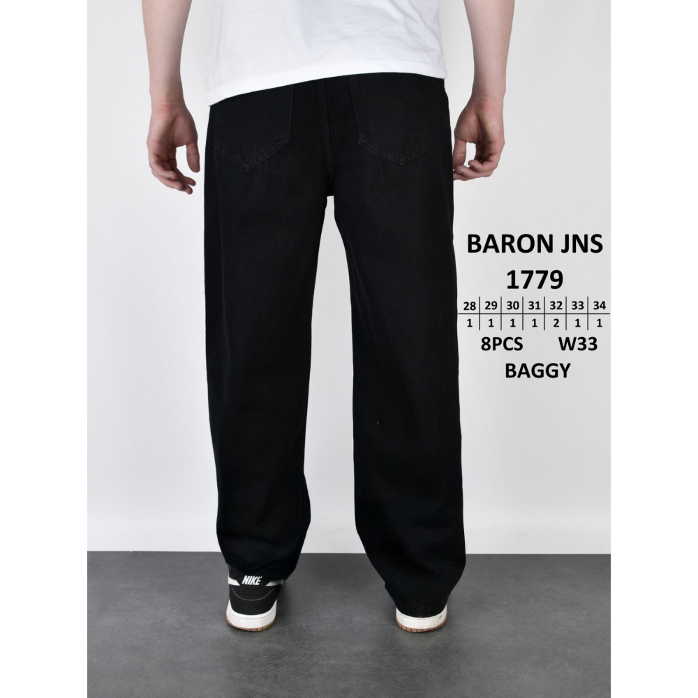 Baron Баггі джинси чорного кольору Baggy 28-34 1779