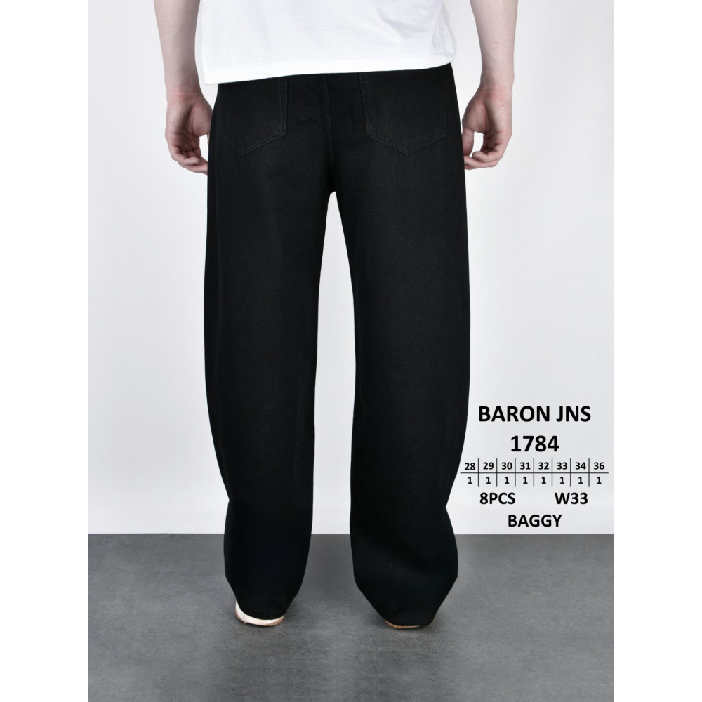 Baron Баггі джинси чорного кольору Baggy 28-36 1784