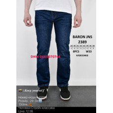 Baron Класичні джинси синього кольору Classic fit 29-38 2389