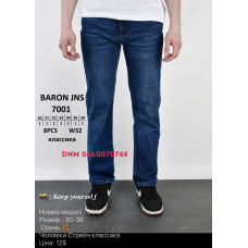 Baron Класичні джинси синього кольору Classic fit 30-38 7001