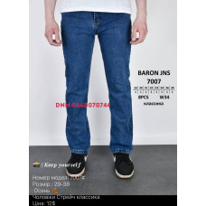 Baron Класичні джинси синього кольору Classic fit 29-38 7007