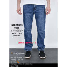 Baron Класичні джинси синього кольору Classic fit 30-38 7008