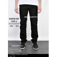 Baron Класичні джинси чорного кольору Classic fit 32-42 7107-1