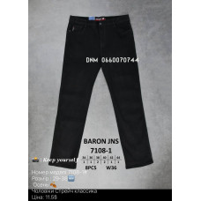 Baron Класичні джинси чорного кольору Classic fit 29-38 7108-1