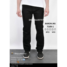 Baron Класичні джинси чорного кольору Classic fit 32-38 7109-1