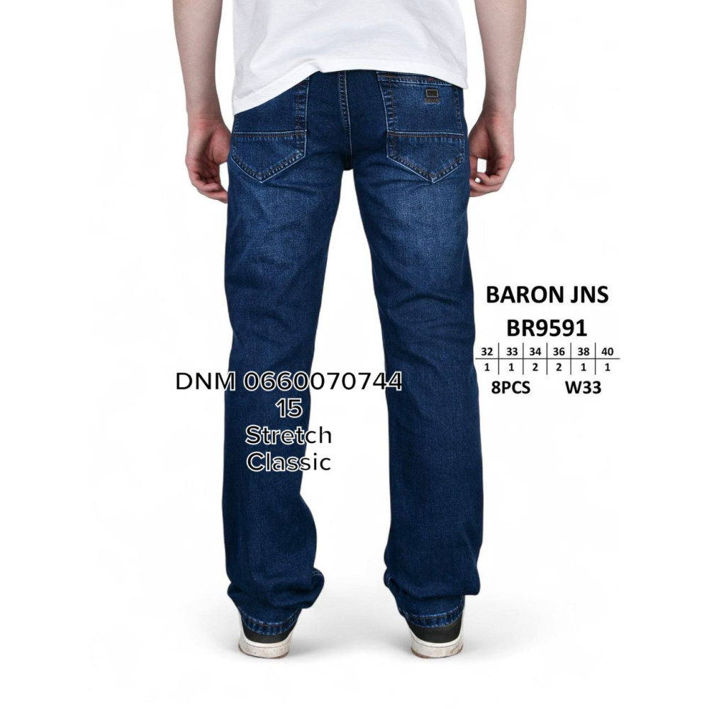 Baron Класичні джинси синього кольору Classic fit 32-40 9591