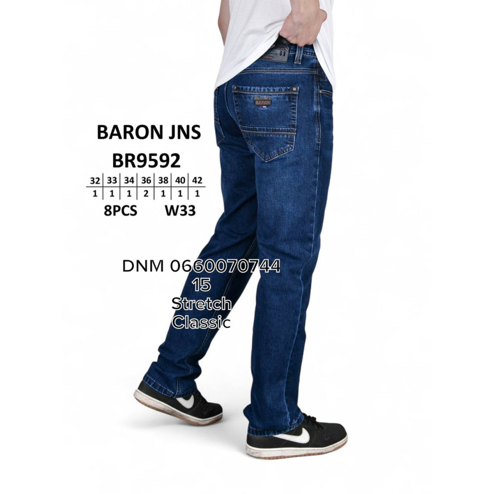 Baron Класичні джинси синього кольору Classic fit 32-42 9592