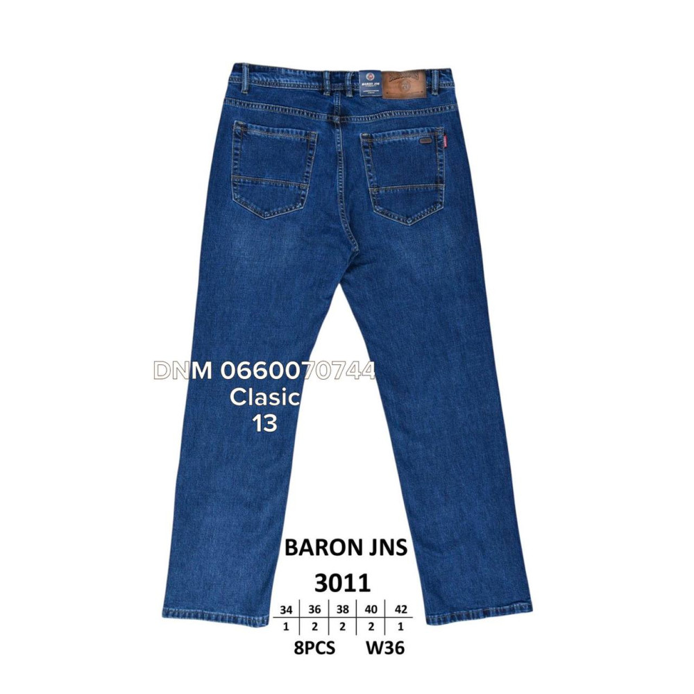 Baron Класичні джинси синього кольору Classic fit 34-42 3011