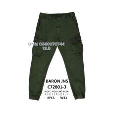 Baron Джогери брюки хакі кольору з боковими кишенями Jogger fit 30-38 72801-3