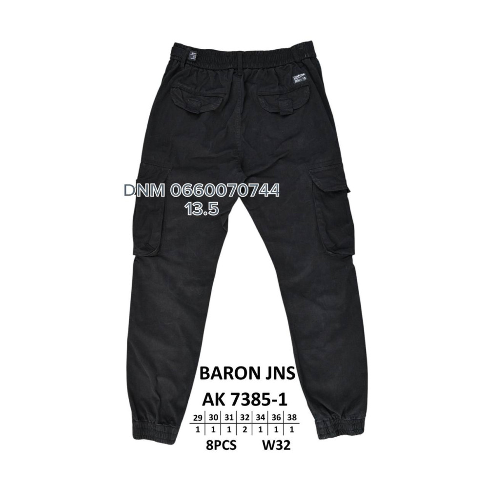 Baron Джогери брюки чорного кольору Joggers 29-38 7385-1