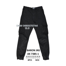 Baron Джогери брюки чорного кольору Joggers 29-38 7385-1