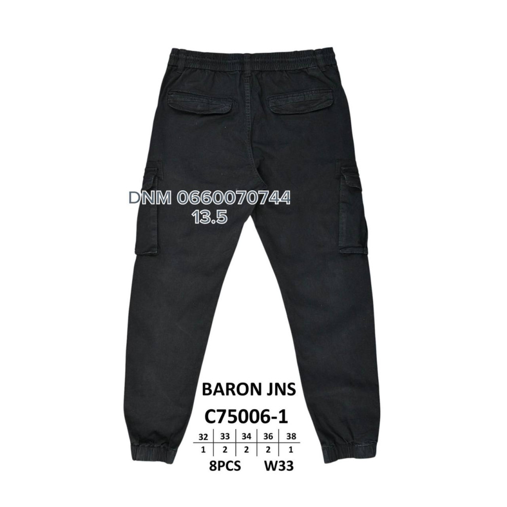Baron Джогери брюки чорного кольору Joggers 32-38 75006-1