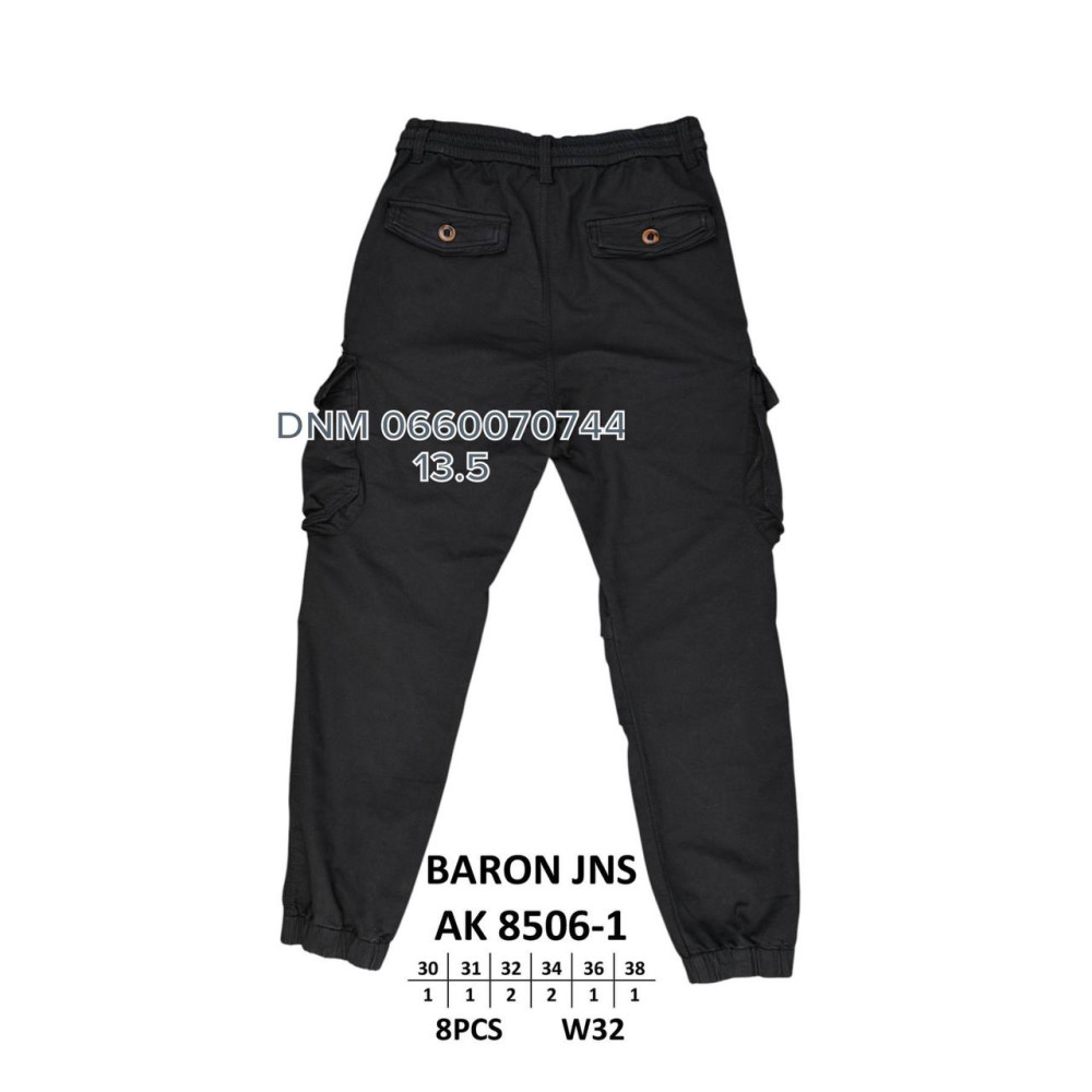 Baron Джогери брюки чорного кольору Joggers 30-38 8506-1