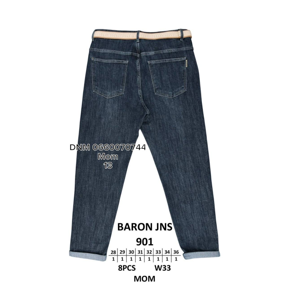Baron Мом джинси синього кольору Mom fit 28-36 901
