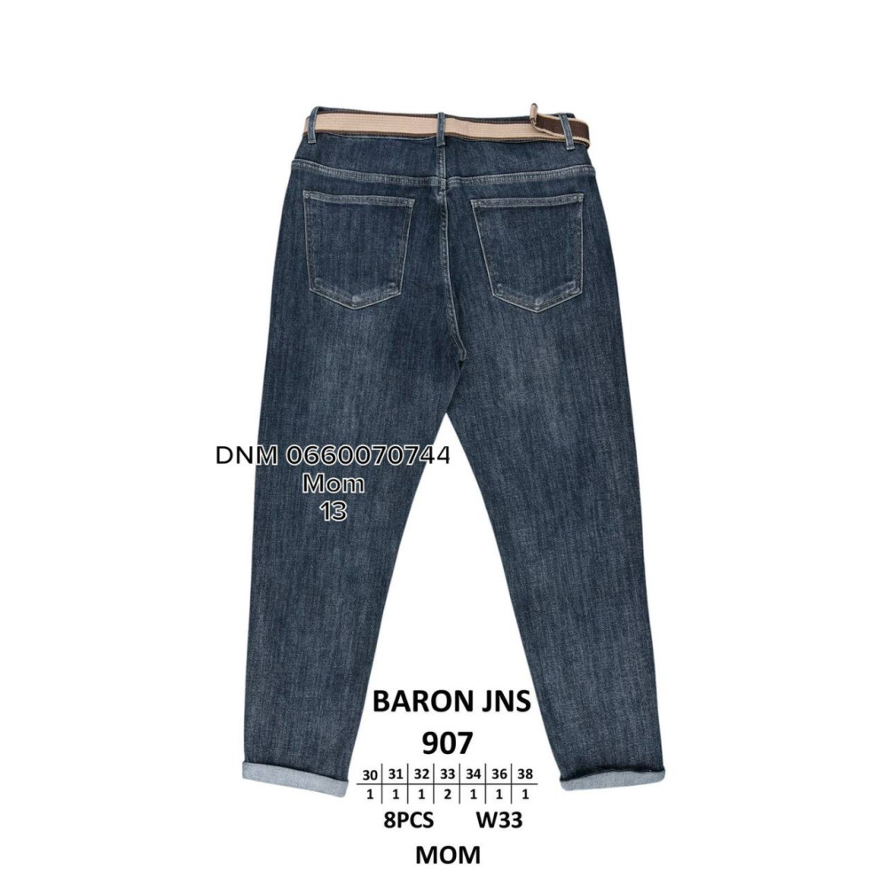 Baron Мом джинси синього кольору Mom fit 30-38 907