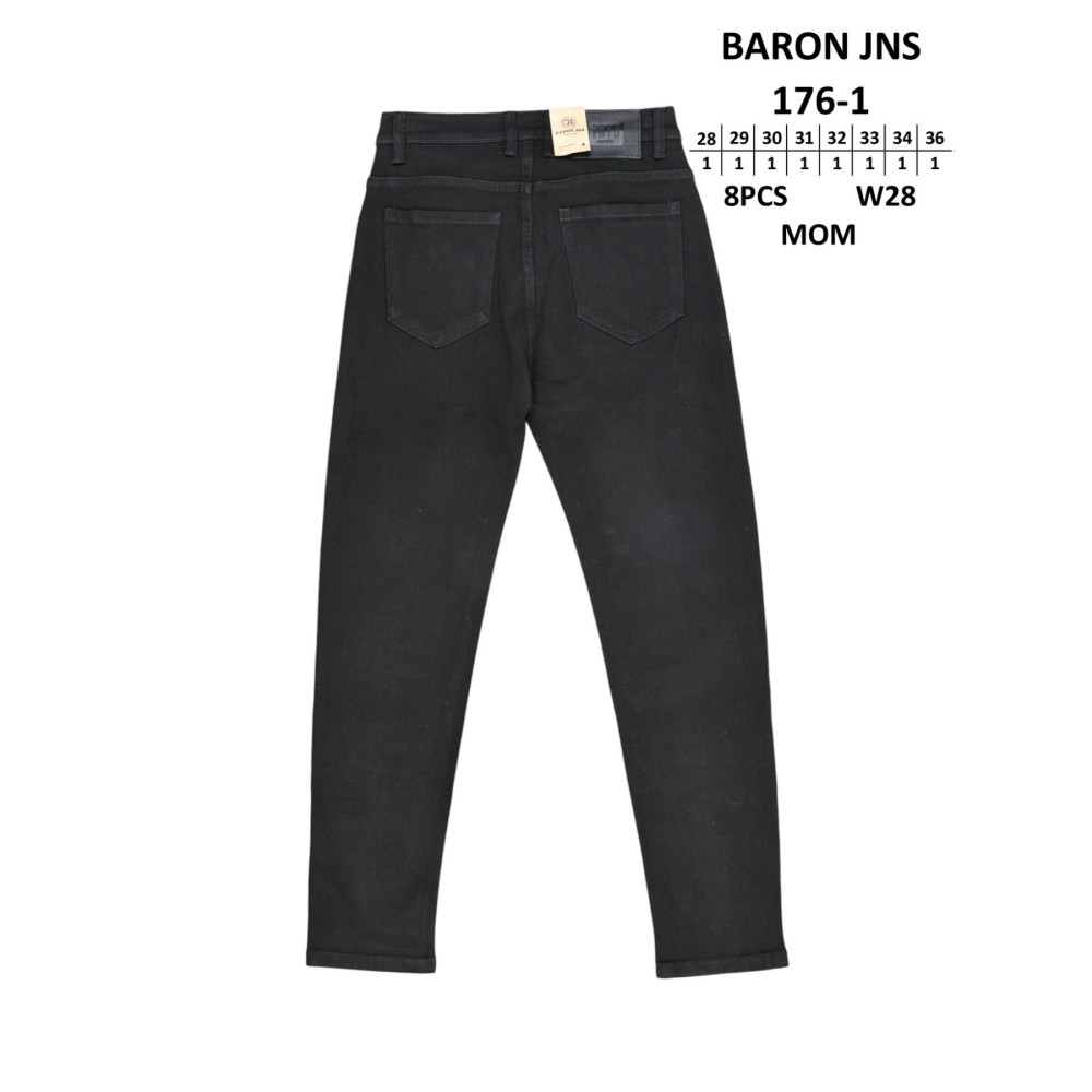 Baron Мом джинси чорного кольору Mom fit 28-36 176-1