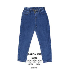 Baron Мом пояс резинка джинси синього кольору Mom fit 32-42 391
