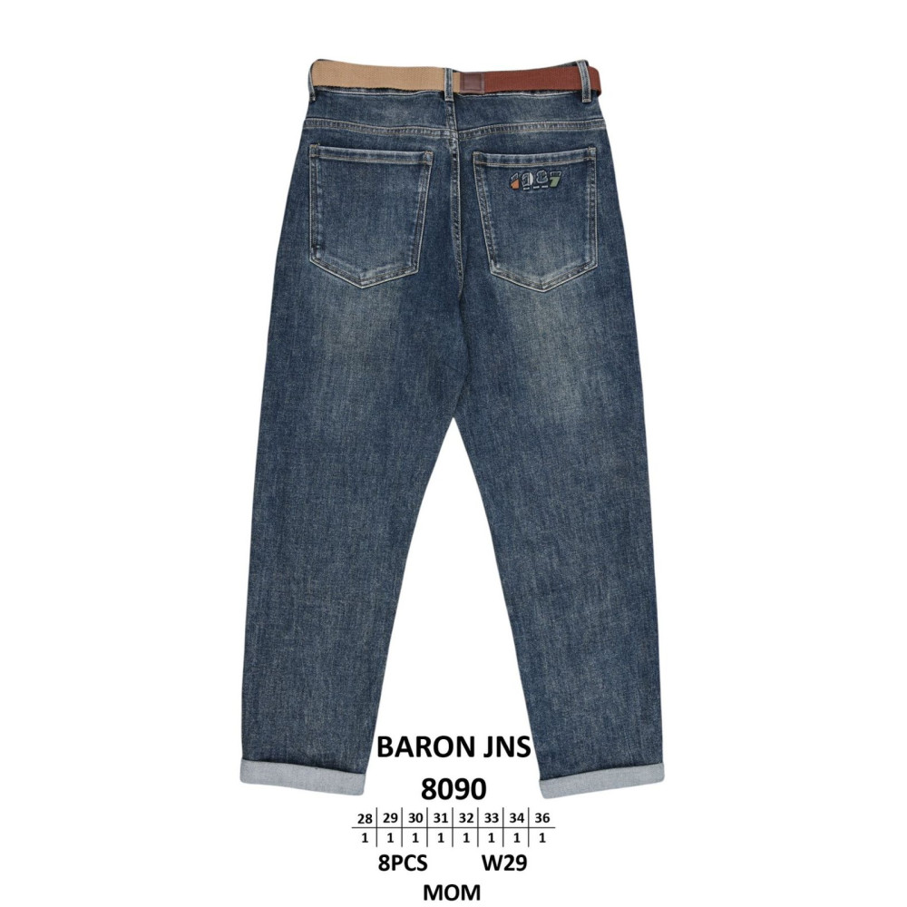 Baron Мом джинси іржавого кольору Mom fit 28-36 8090