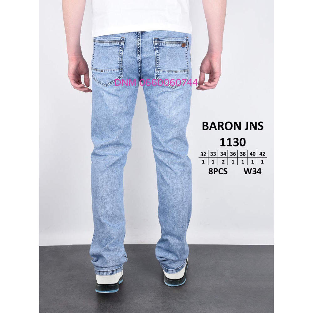 Baron Класичні джинси блакитного кольору Classic fit 32-42 1130