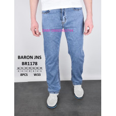 Baron Класичні джинси блакитного кольору Classic fit 30-38 1178