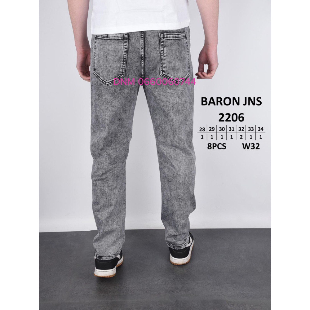 Baron Мом джинси сірого кольору Mom fit 28-34 2206