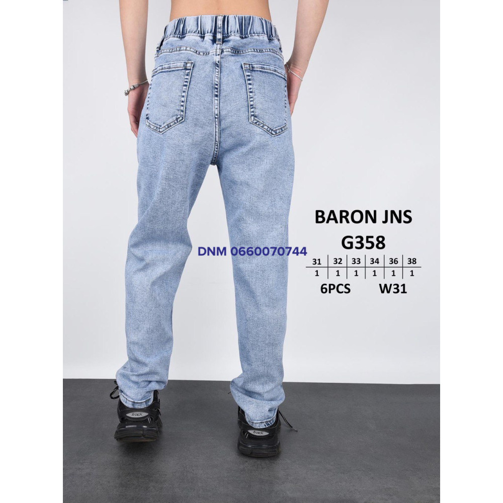 Baron Мом джинси блакитного кольору Mom fit 31-38 358