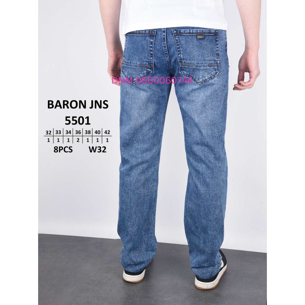 Baron Класичні джинси синього кольору Classic fit 32-42 5501