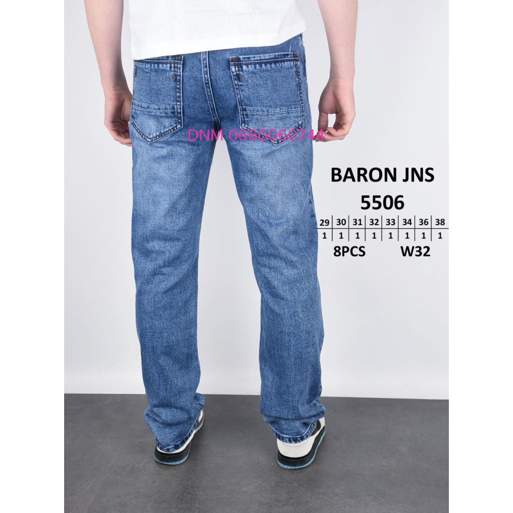 Baron Класичні джинси синього кольору Classic fit 29-38 5506