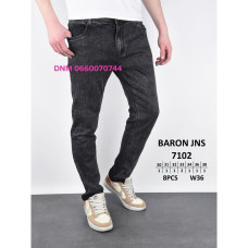Baron Звужені джинси сірого кольору стрейч весна Slim fit 30-38 7102