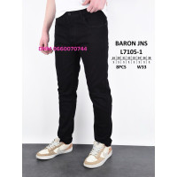 Baron Звужені джинси чорного кольору стрейч весна Slim fit 29-38 7105-1