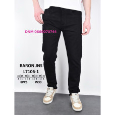 Baron Звужені джинси чорного кольору стрейч весна Slim fit 28-36 7106-1