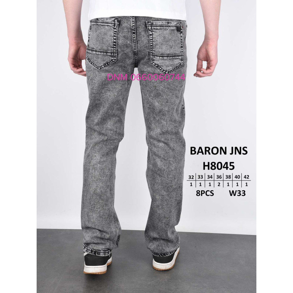 Baron Класичні джинси сірого кольору Classic fit 32-42 8045