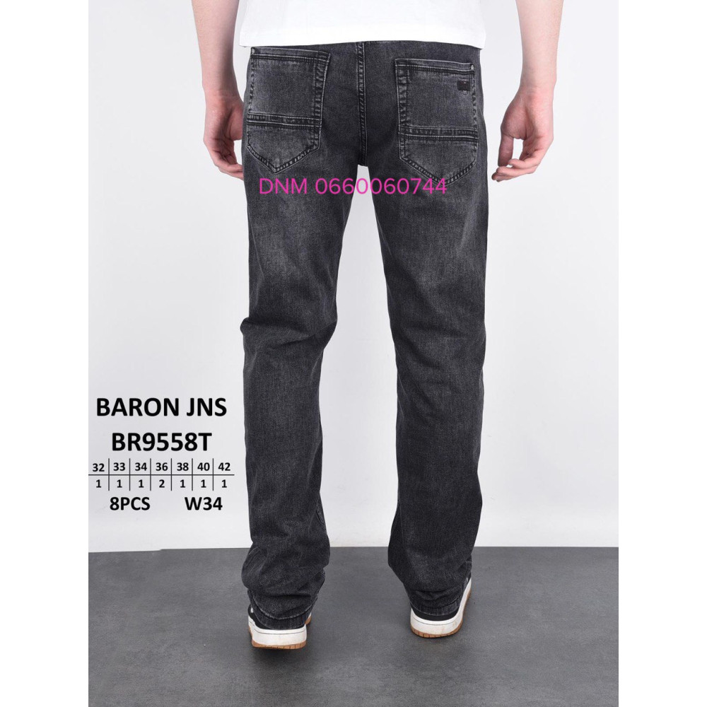 Baron Класичні джинси сірого кольору Classic fit 32-42 9558