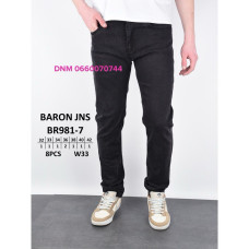 Baron Звужені джинси чорного кольору стрейч весна Slim fit 32-42 981-7