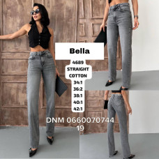 Bella Straight джинси сірого кольору 34-42 4689
