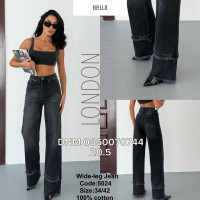 Bella Wide leg джинси широкі сірого кольору 34-42 5024