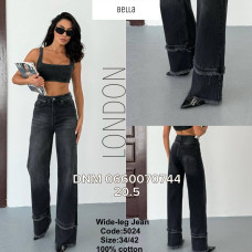 Bella Wide leg джинси широкі сірого кольору 34-42 5024