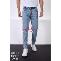 Sea lion Звужені джинси блакитного кольору стрейч Slim fit 29-36 3831-3