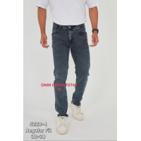 Blackzi Regular джинси штанка по нозі сіро синього кольору стрейч 30-38 5228-4