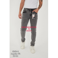 Blackzi Regular джинси сірого кольору штанка по нозі стрейч весна регуляр 30-38 5252-2