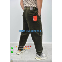 Bromley Бойфренд джинси вельветові хакі кольору Boyfriend 29-36 05-003