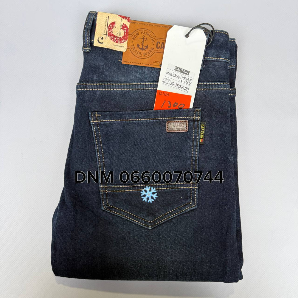 Captain Класичні джинси синього кольору Classic fit 29-38 19098