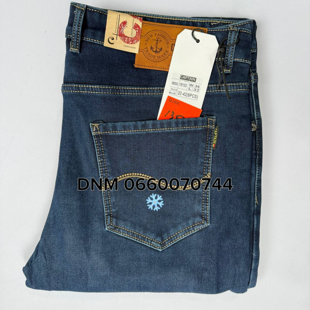Captain Класичні джинси синього кольору Classic fit 32-42 19103