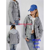 Dicesil  Куртка джинсова сірого кольору L-5XL 2031