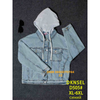 Dknsel Куртка джинсова синього кольору XL-6XL 505