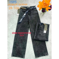 Denim Wide leg джинси сірого кольору широкі 28-33 1595